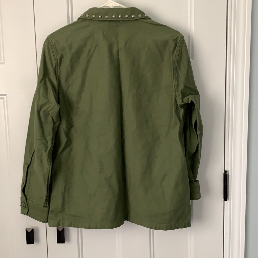 Levi Strauss Green Button Up w/ Gray Metal Rivets - Picture 4 of 4